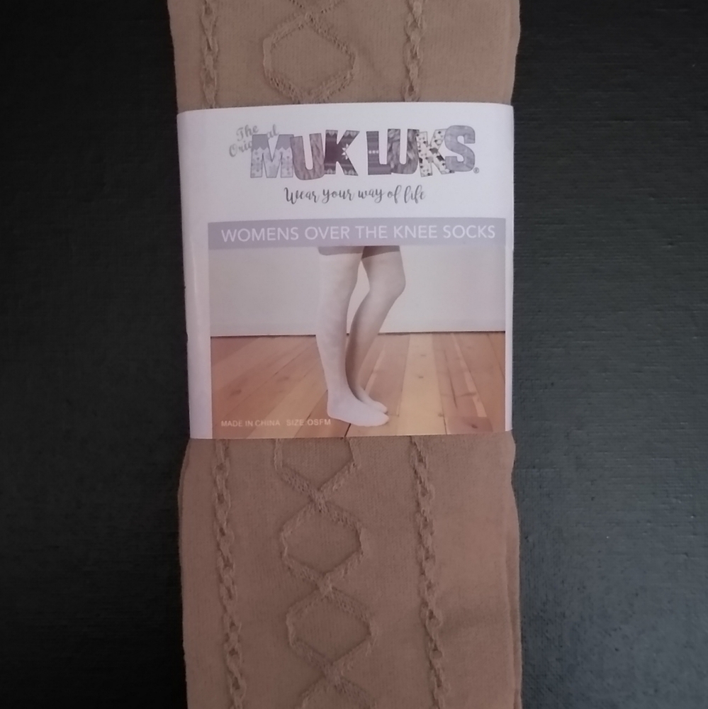 Muk Luks over the knee socks
